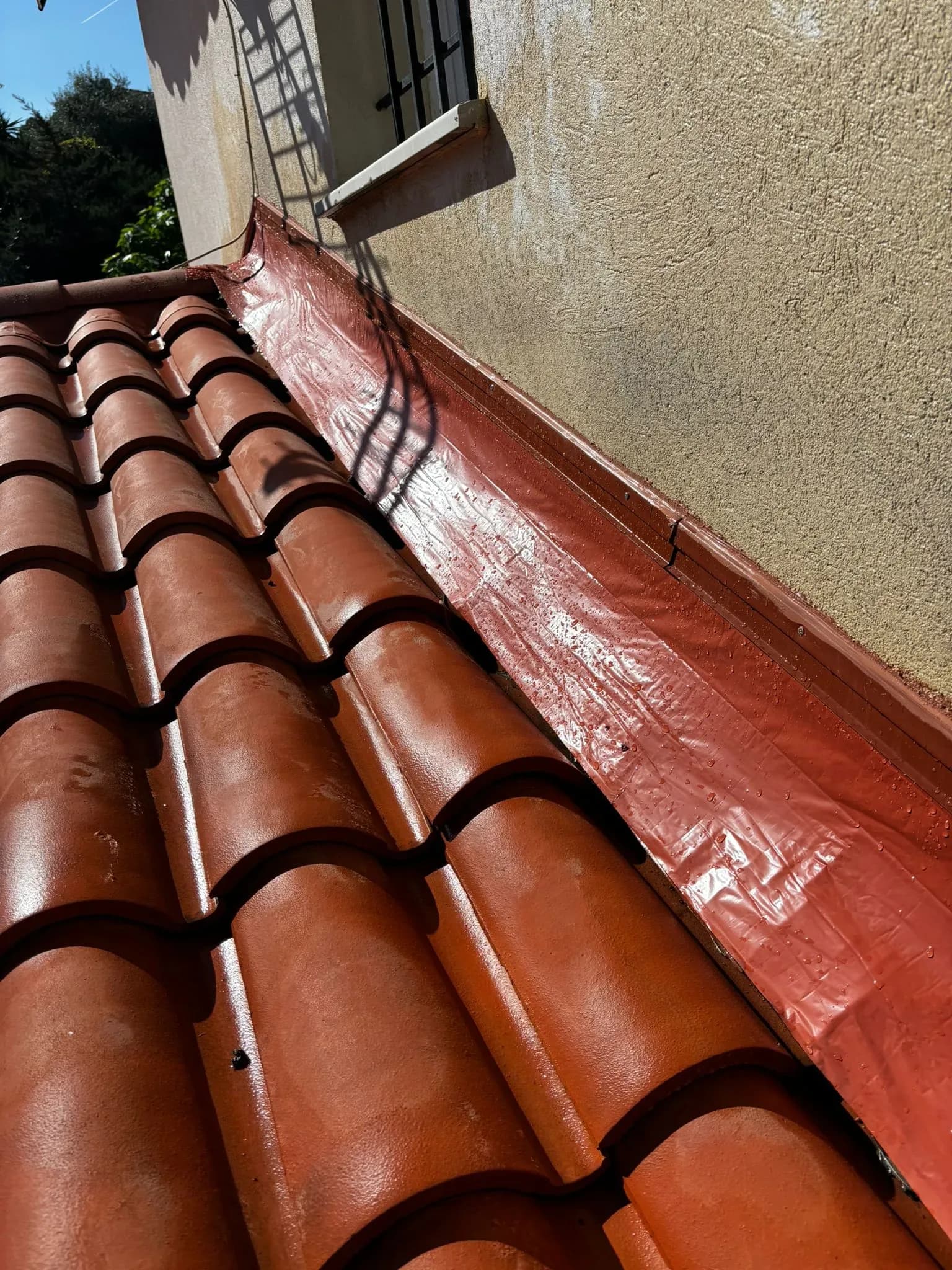 Réfection de solin à Grasse